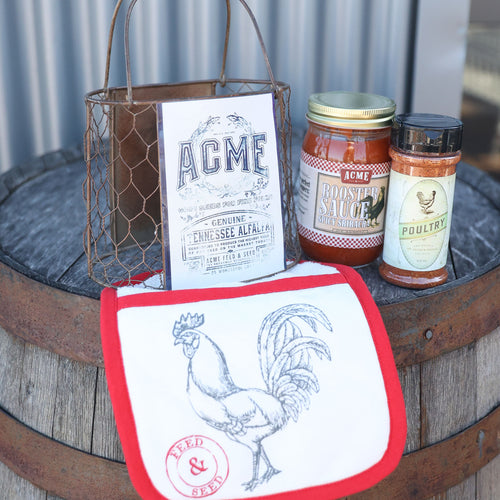 Acme's Rooster Gift Basket