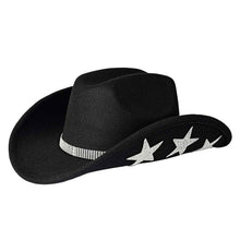 Load image into Gallery viewer, Cowboy Hat with Rhinestone Stars