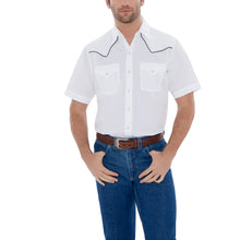 Load image into Gallery viewer, Ely Cattleman Short Sleeve Western Snap Shirt with Piping