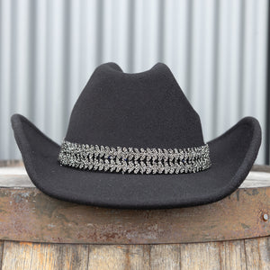 Cowboy Hat with Glitter Band