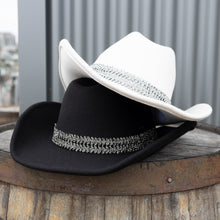 Load image into Gallery viewer, Cowboy Hat with Glitter Band
