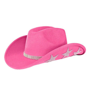 Cowboy Hat with Rhinestone Stars